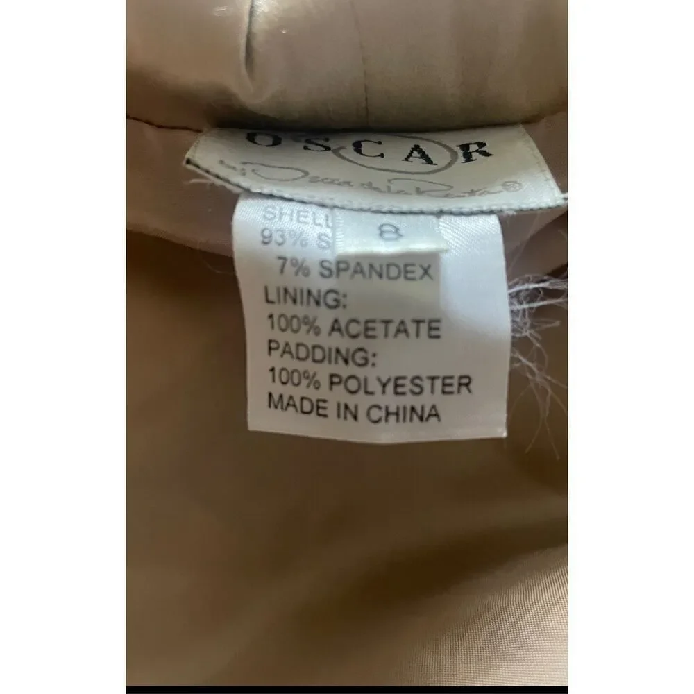 Oscar De La Renta Women’s Gold Hooded Vest Gold Size 8